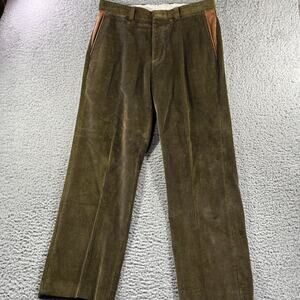 Orvis Corduroy Pants Mens 34x30 Green Olive Brisbane Moss Classic Made Portugal